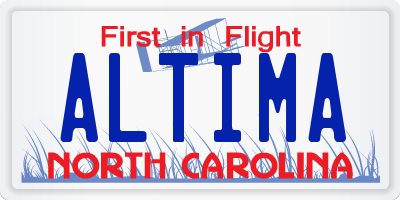 NC license plate ALTIMA