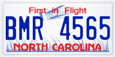 NC license plate BMR4565
