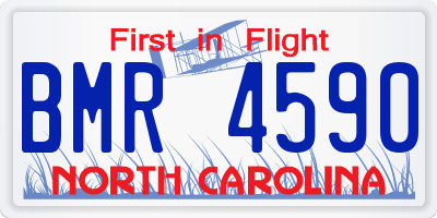 NC license plate BMR4590