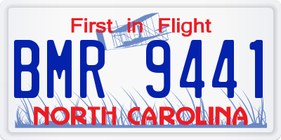 NC license plate BMR9441