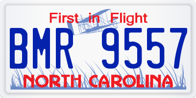 NC license plate BMR9557