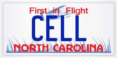 NC license plate CELL