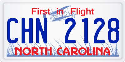 NC license plate CHN2128