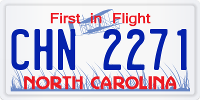 NC license plate CHN2271