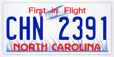 NC license plate CHN2391