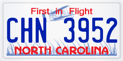NC license plate CHN3952