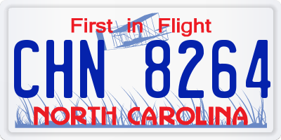 NC license plate CHN8264