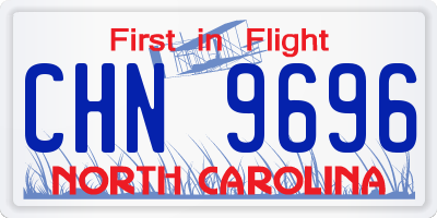 NC license plate CHN9696