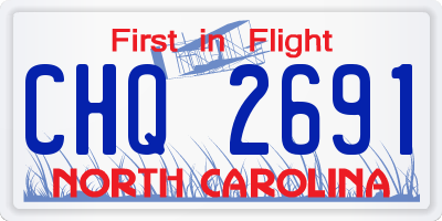 NC license plate CHQ2691