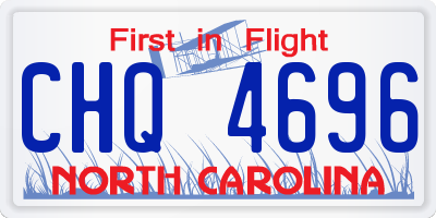 NC license plate CHQ4696