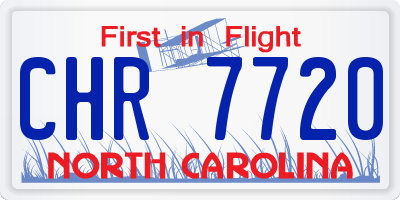 NC license plate CHR7720
