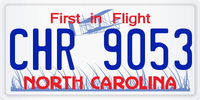 NC license plate CHR9053