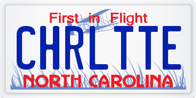 NC license plate CHRLTTE