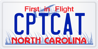 NC license plate CPTCAT