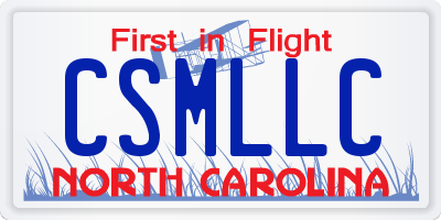 NC license plate CSMLLC