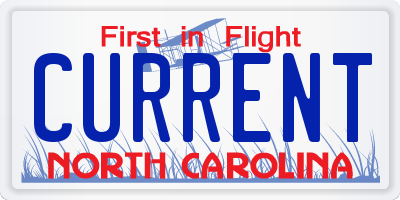 NC license plate CURRENT