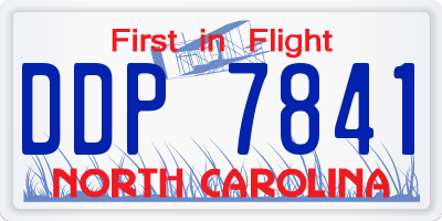 NC license plate DDP7841