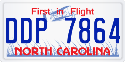 NC license plate DDP7864