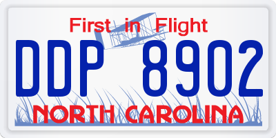 NC license plate DDP8902