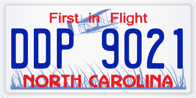 NC license plate DDP9021