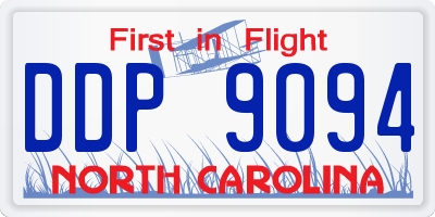 NC license plate DDP9094