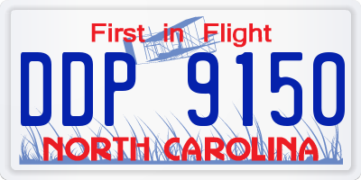 NC license plate DDP9150