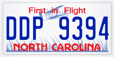 NC license plate DDP9394
