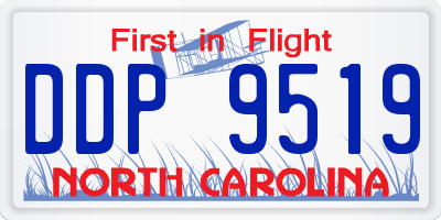 NC license plate DDP9519
