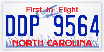 NC license plate DDP9564
