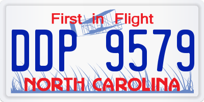 NC license plate DDP9579