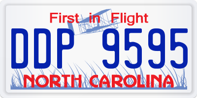 NC license plate DDP9595