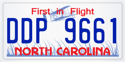 NC license plate DDP9661