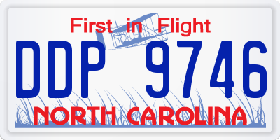 NC license plate DDP9746