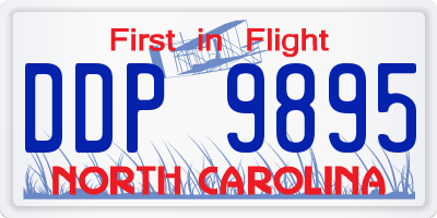 NC license plate DDP9895