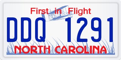 NC license plate DDQ1291