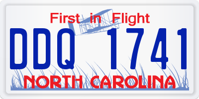 NC license plate DDQ1741