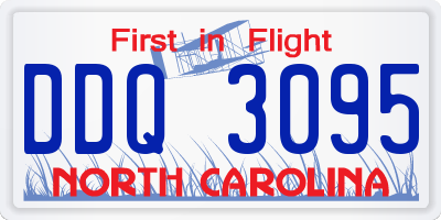 NC license plate DDQ3095