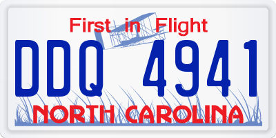 NC license plate DDQ4941