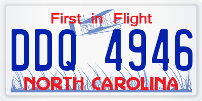 NC license plate DDQ4946