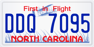 NC license plate DDQ7095