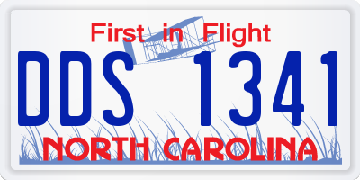 NC license plate DDS1341