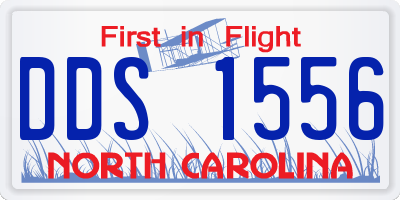 NC license plate DDS1556