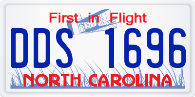 NC license plate DDS1696