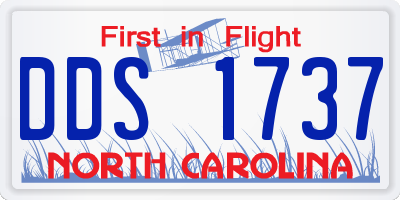 NC license plate DDS1737