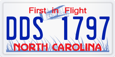 NC license plate DDS1797