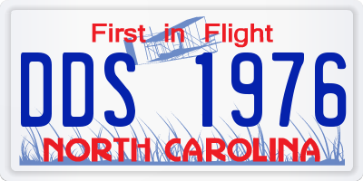 NC license plate DDS1976