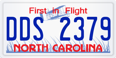 NC license plate DDS2379