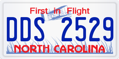 NC license plate DDS2529