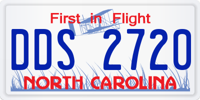 NC license plate DDS2720