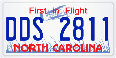 NC license plate DDS2811